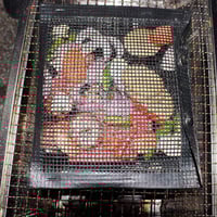 Återanvändbara klibbfria BBQ mesh grill påsar