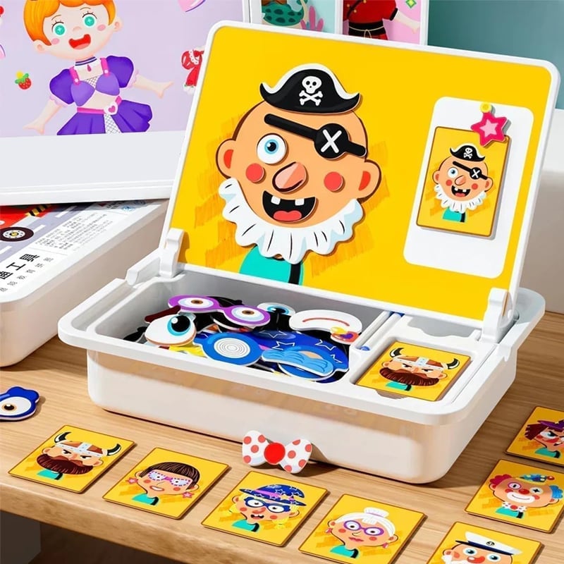 Magnetisches Puzzle-Lern- und Bausteinspielzeug