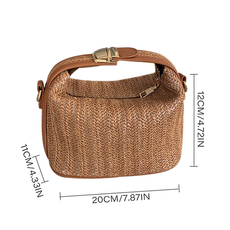 Casual Straw Woven Handbag for Women