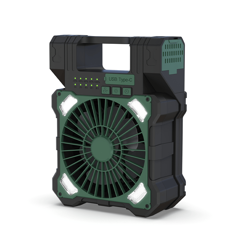 Sakerplus Solar Powered Portable Camping Fan