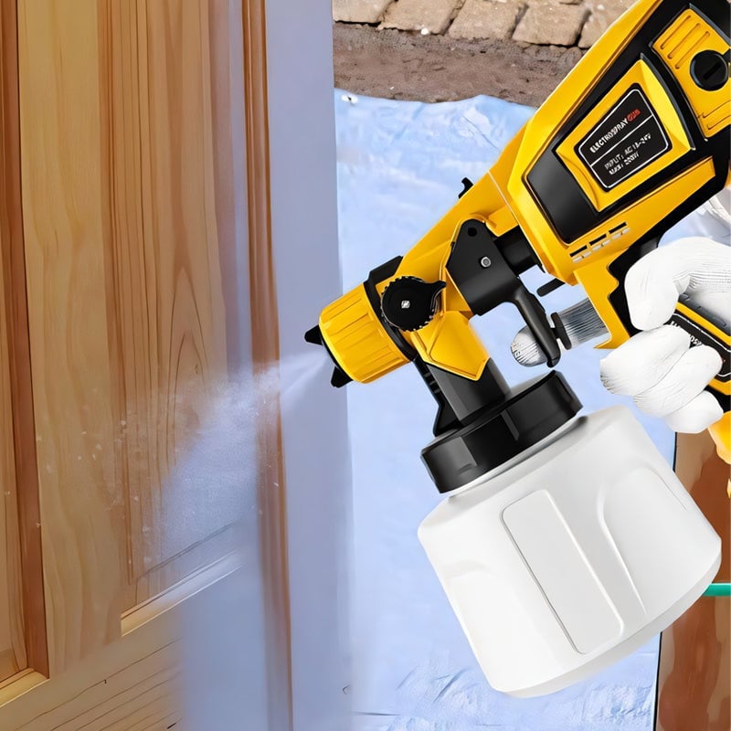 Removable electric paint gun