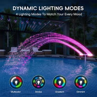 Dual-Head Solar & Type-C Pool Fountain Light