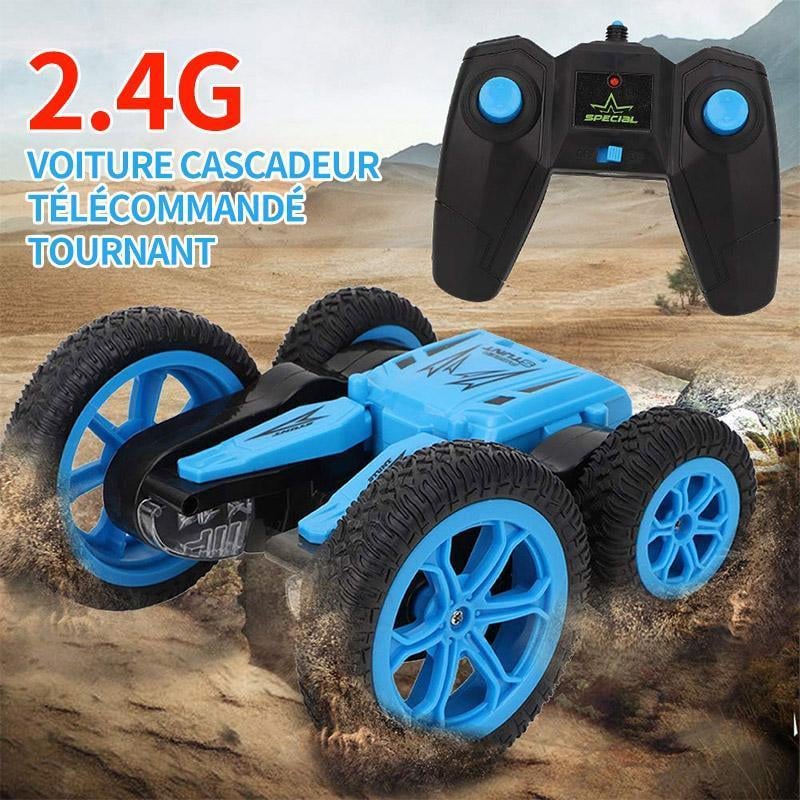 Voiture de Jouet Cascadeur Rotative Télécommandée Avec Batterie