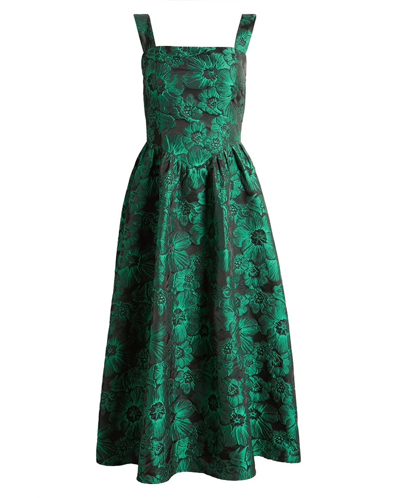 French Jacquard Sleeveless Dress