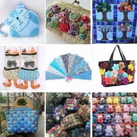 DIY Handgemachte Baumwolle Blumentuch - 10 x 10 cm, 50 Stk im Set