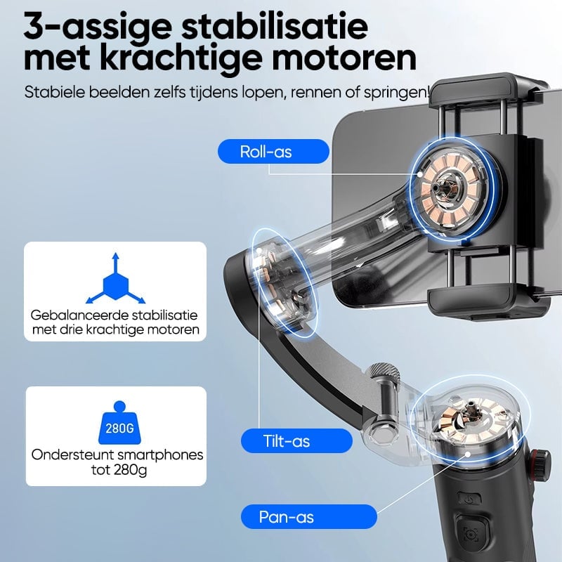 Slimme 3-Assige Gimbal Met Ai-Tracking – Professioneel Videofilmgereedschap