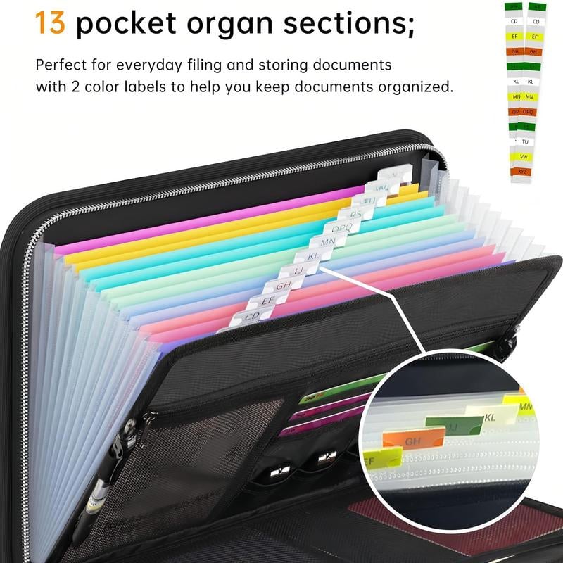 Feuerfester Aktenordner mit großem Fassungsvermögen, A4, mit Griff