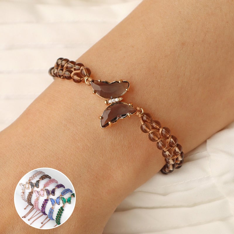 Healing Crystal Butterfly Bracelet
