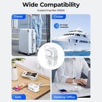 Sakerplus Compact Travel Power Strip
