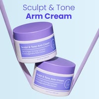 Armcrème voor vormgeving en toning