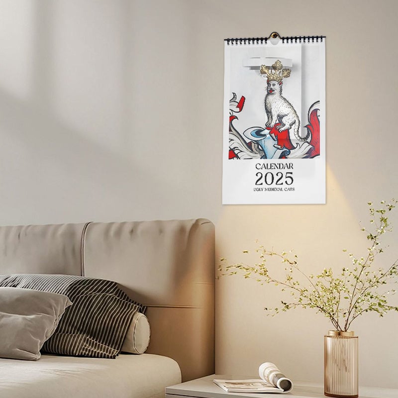 Hässlicher Mittelalter-Katzen-Kalender 2025