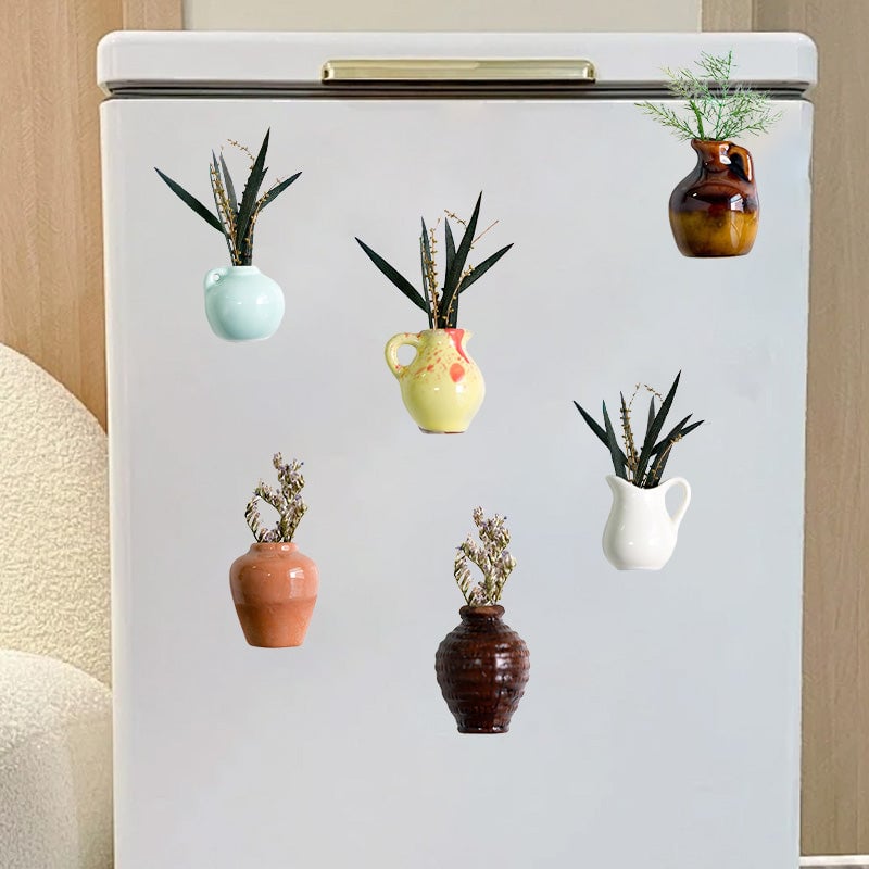 Autocollants magnétiques pour vases de réfrigérateur