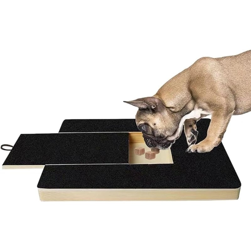 Dog Scratch Wooden Pad for Nails with Treat Drawer