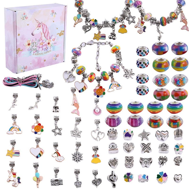 Set zum Basteln von Bettelarmbändern für Mädchen