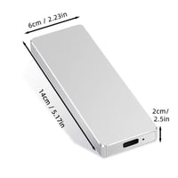 Ultratunn bärbar extern SSD i metall