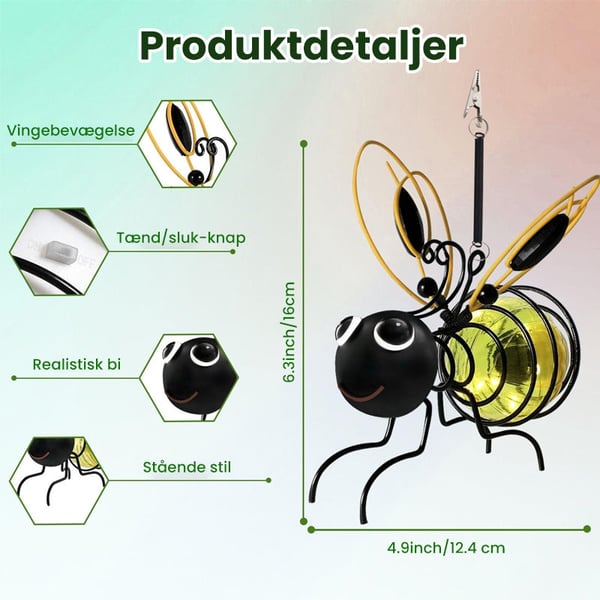 Solcelledrevet Hængende Insektlampe