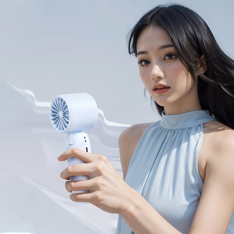 Foldable Ice Cooling Handheld Fan