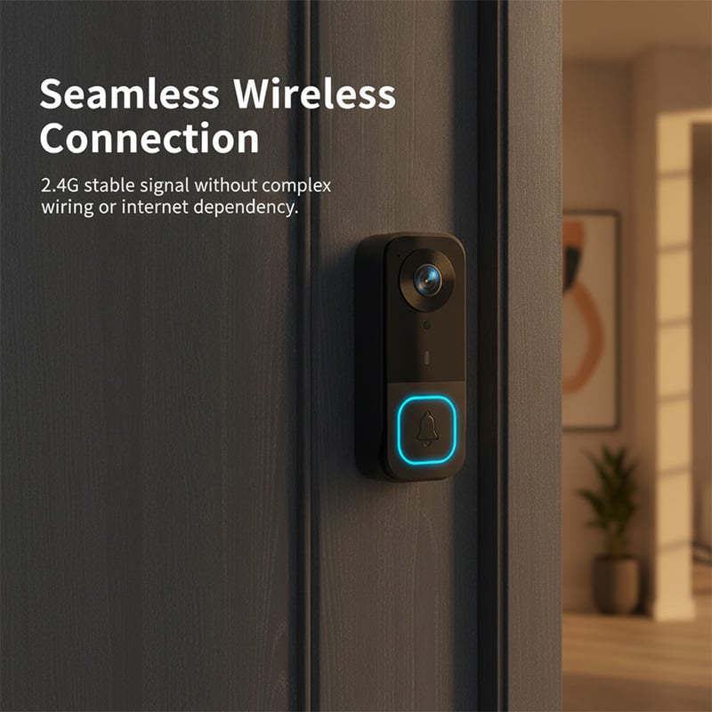 Sakerplus® Wireless Smart Video Doorbell Camera System