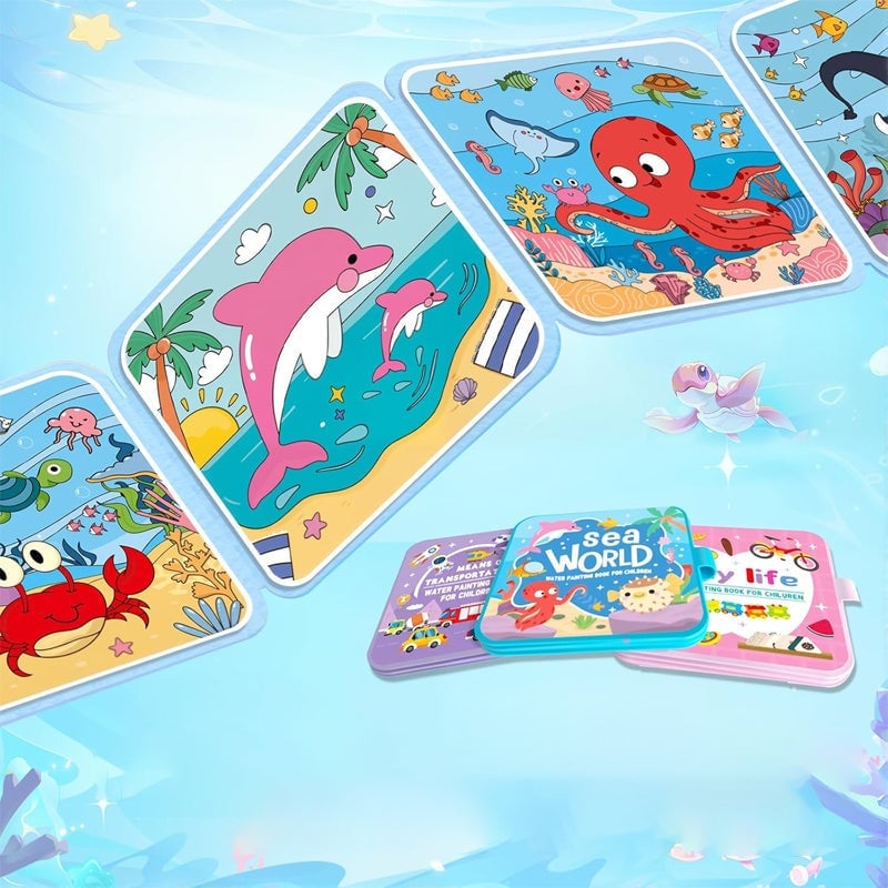 Kinder Cartoon Wasserfarben-Malbuch