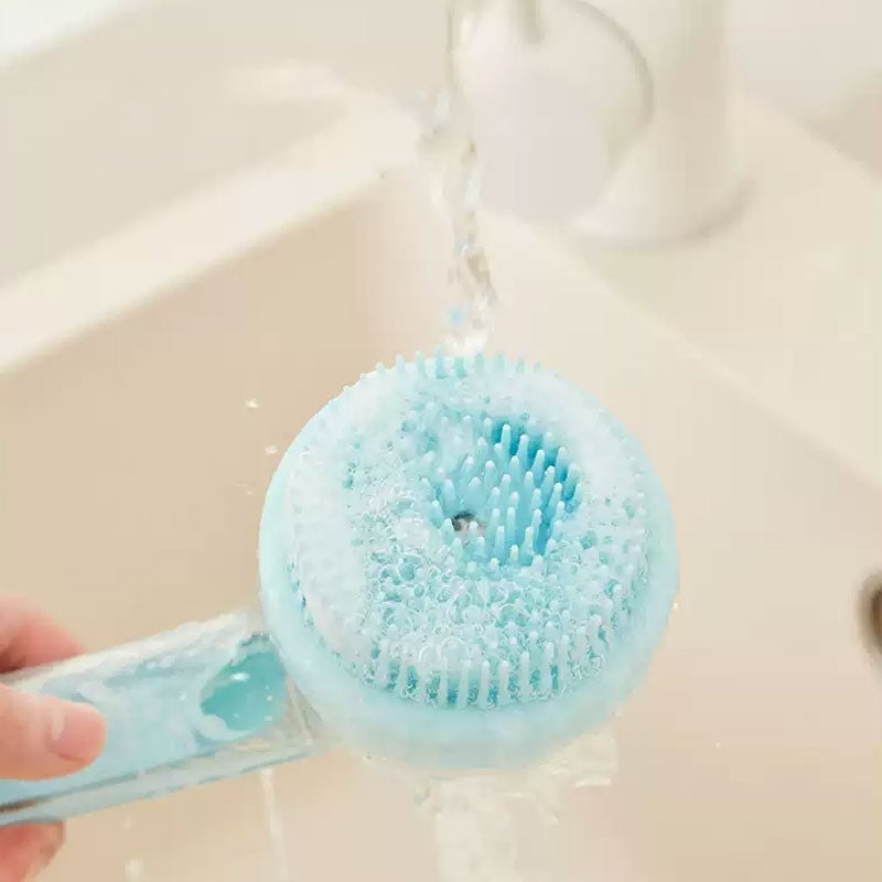 Press-to-Dispense Bath Brush (18 cm)