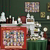 🎄Hot Sale 49%OFF🌟Happy Christmas Cats Advent Calendar Jigsaw Puzzle