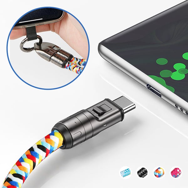 2-in-1 Fast Charging Data Cable ＆ Phone Lanyard