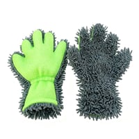 Double-sided five-finger car wash gloves