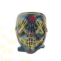 Halloween scary ghost face LED light mask