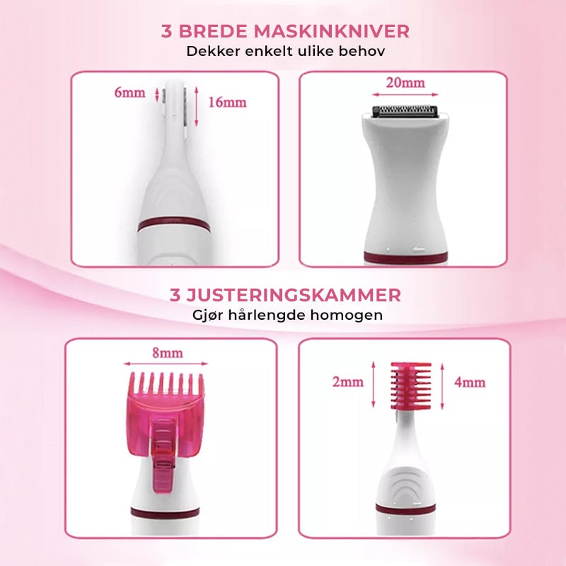 5 i 1 oppladbar epilator