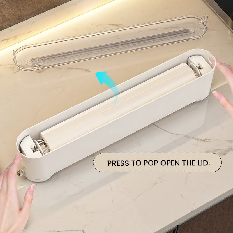 Multi-functional cling film cutter