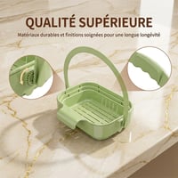 Égouttoir d'évier pliable pour cuisine