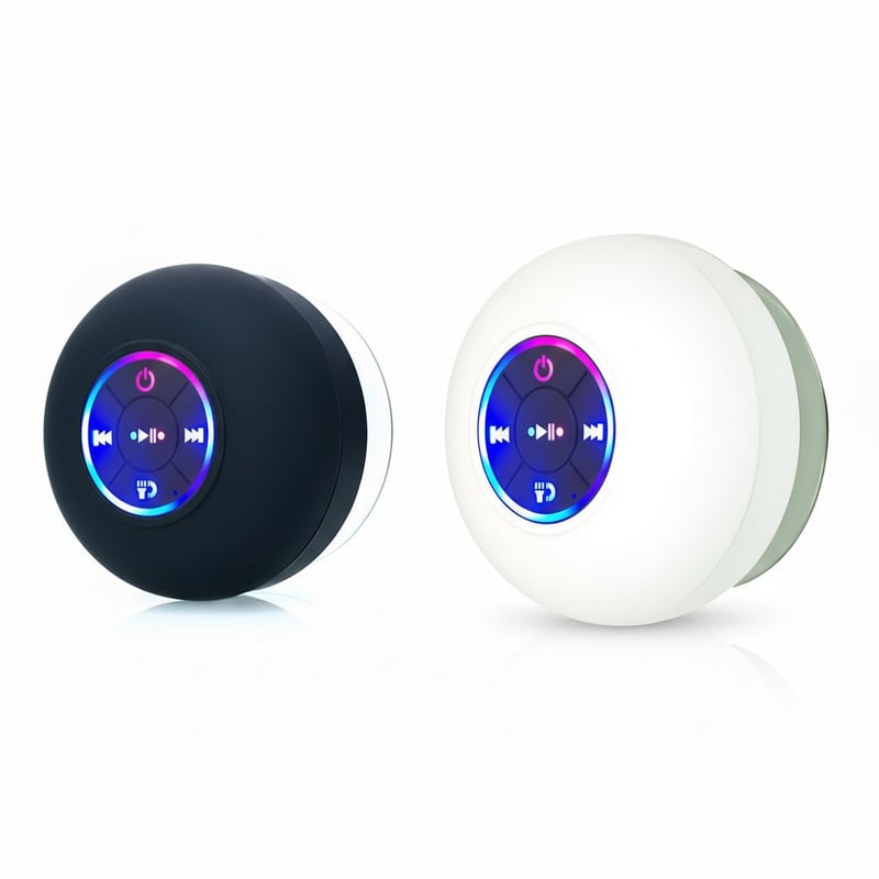 Mini Bluetooth Shower Speaker With Led Light