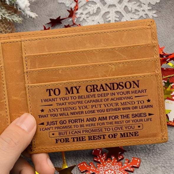 Premium Genuine Leather Wallet 🏆👜,To Grandson