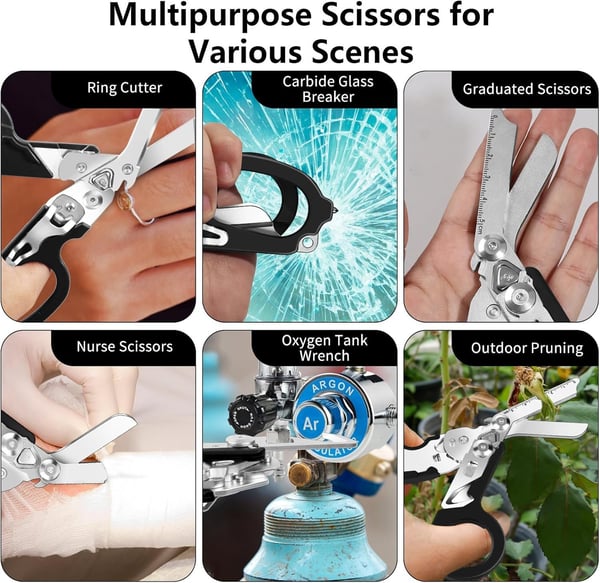 SAKER 6 In 1 Multifunctional Trauma Shears