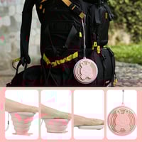 Siliconen opvouwbare waterbekers met deksels