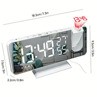 Aless™ Temperature & Humidity Multifunctional Radio Projection Alarm Clock