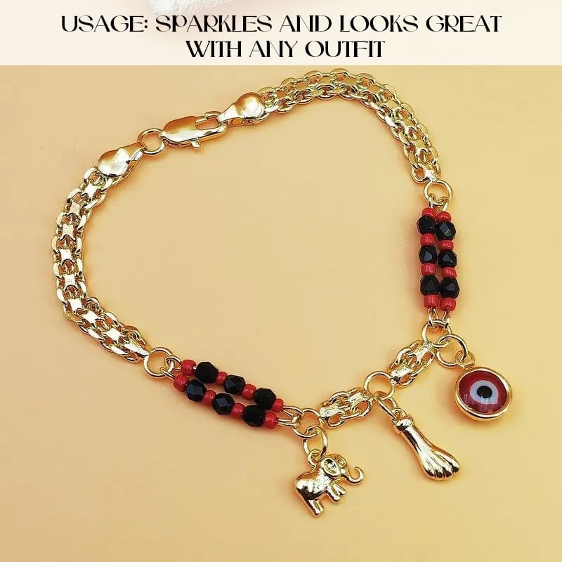 Devil's Eye Elephant Bracelet