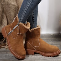 Modische Kurzschaft-Martinsstiefel mit seitlichem Reißverschluss