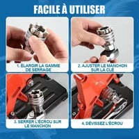 Clé à douille universelle multifonction