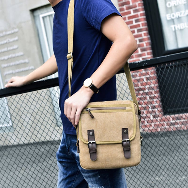 Sac à bandoulière en toile pour homme
