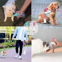 2 In 1 Portable Water Bottle Food Feeder