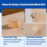 Sakerplus Wood Countersink Drill Bit Set