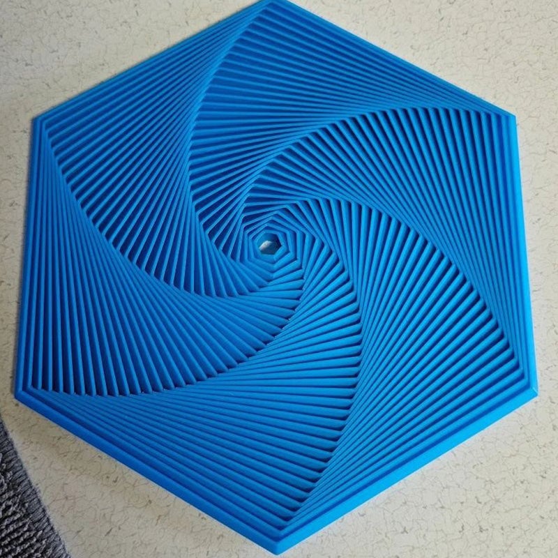Esagono frattale di Fidget stampato in 3D