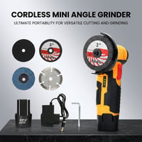 12V Brushless Mini Angle Grinder Kit