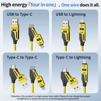 4 in 1 Spring Fast Charging Cable