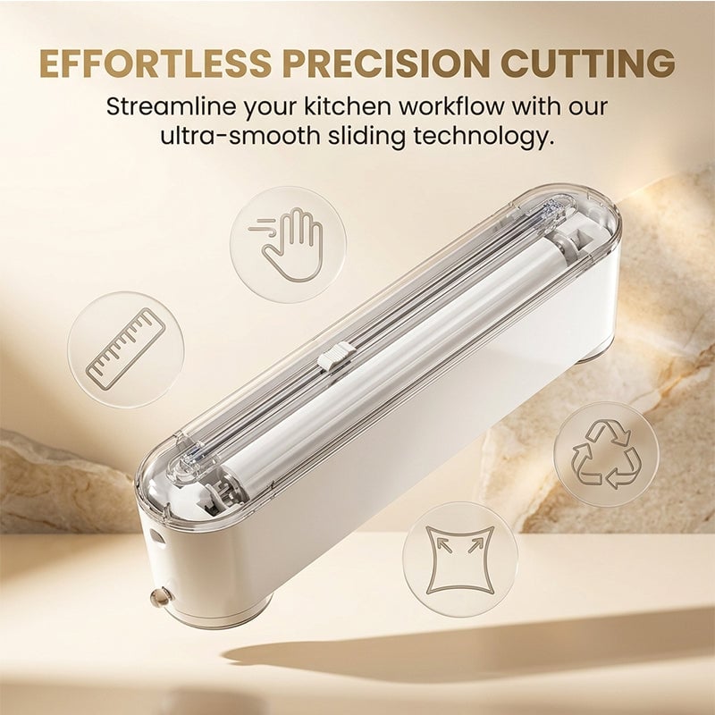 Multi-functional cling film cutter