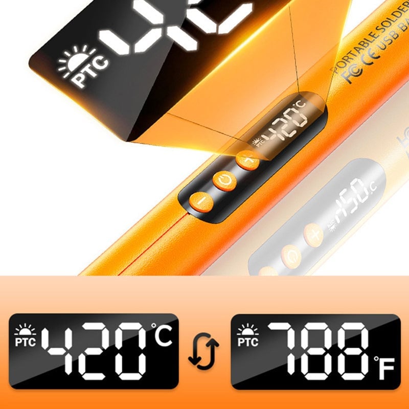 Tragbares USB Wiederaufladbares Lötkolben-Set