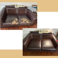 Self-adhesive leather refinisher
