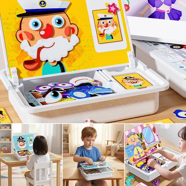 Magnetic Puzzle Learning Building Block Toys