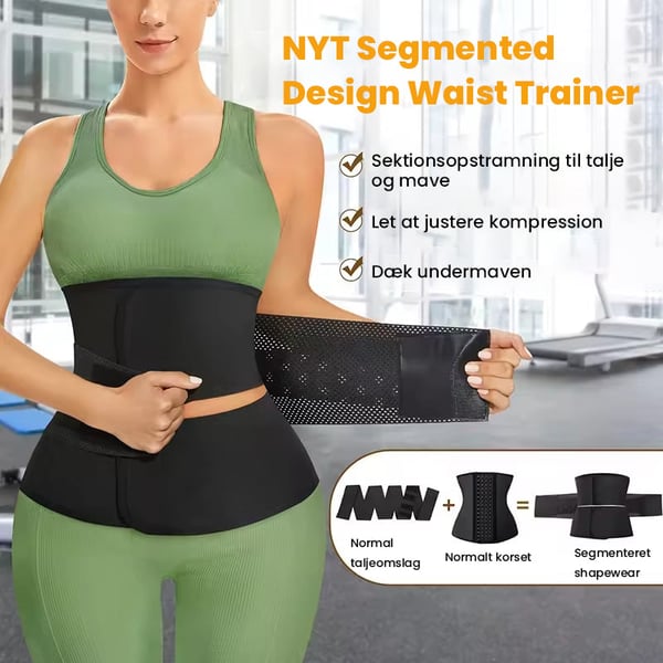 Taljestrammende bælte med velcrostropper